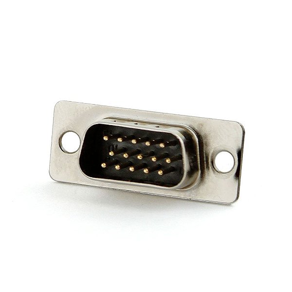 Conector Db15 Pinos Vga para Solda Macho