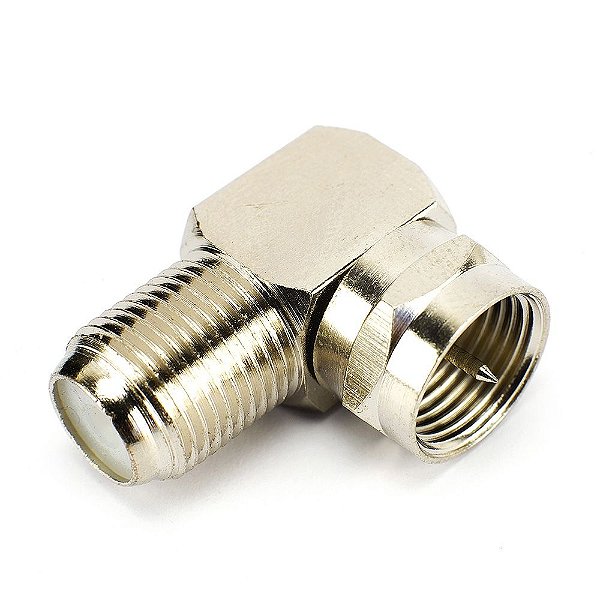 Conector Coaxial para Fêmea Coaxial - 90 Graus