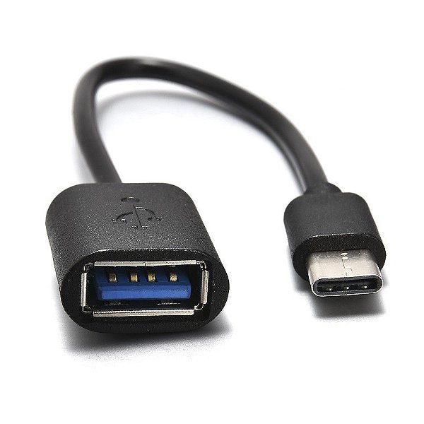 Cabo OTG USB Tipo C Macho para USB 3.1 Fêmea