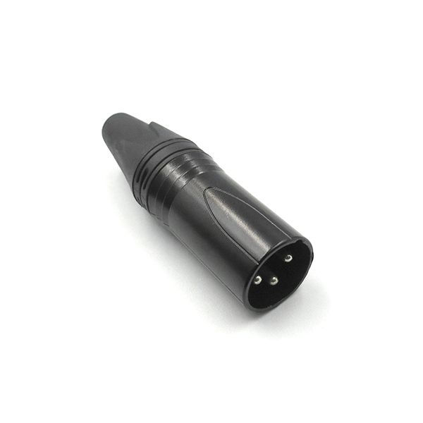 Plug Conector XLR Macho TBlack - Preto