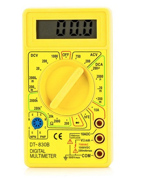 Multímetro Digital Portátil, Visor Lcd - Dt 830b Multimeter Precision