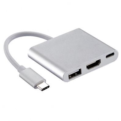 Adaptador Tipo-C Para HDMI, USB 3.0 e Tipo C