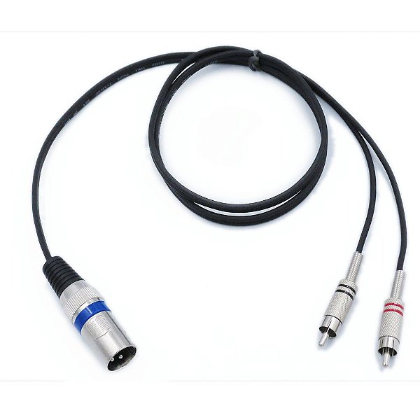 Cabo XLR para 2RCA  3 metros