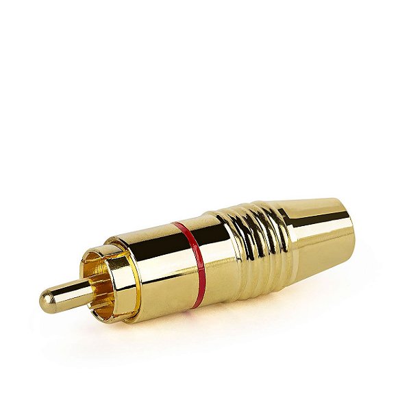Plug Rca Macho Gold 6mm