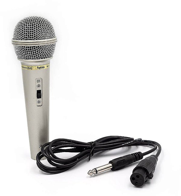 Microfone Dinâmico com Fio MT1018 - TOMATE