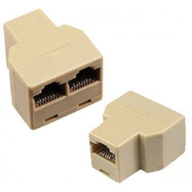 Divisor RJ45 Tri femea FxFxF