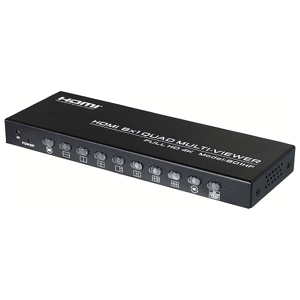 Divisor de Tela HDMI 4K Multi-Viewer FullHD 8x1