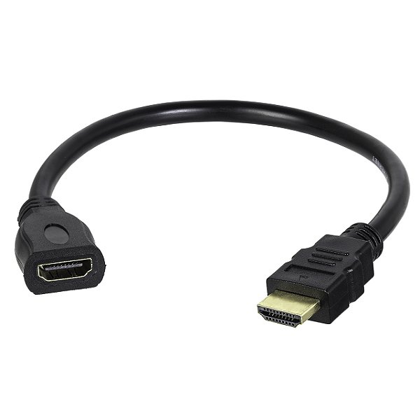 Cabo Extensor HDMI Macho para HDMI Femea 30cm V1.4 Ion Cabos