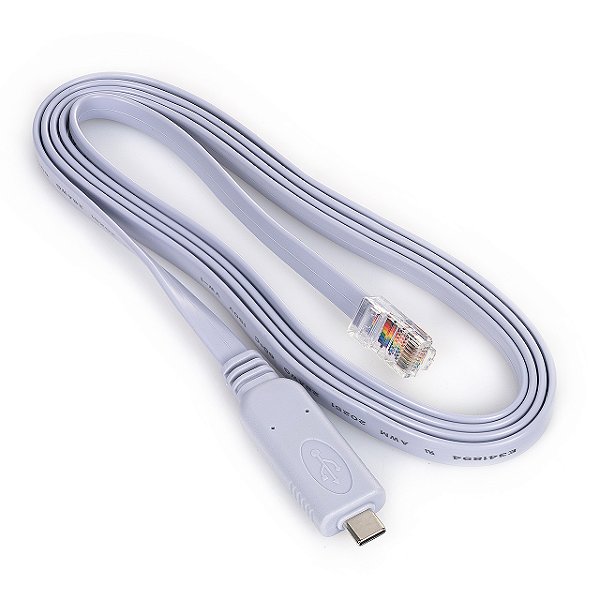 Cabo Console USB-C Para RJ45 Terminal Switch Roteador Firewall