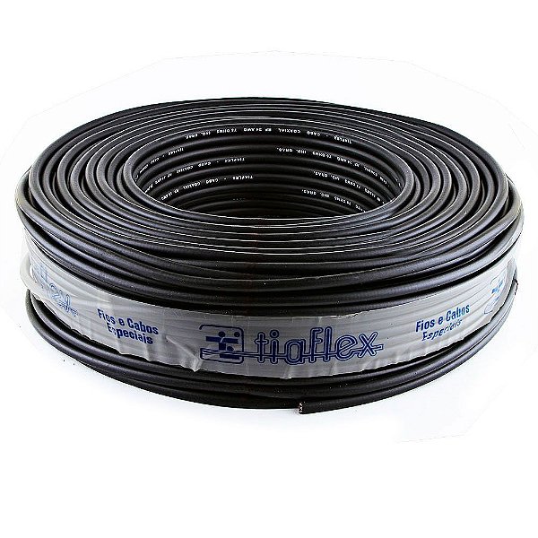 Cabo Coaxial Digital 75 Ohms Blindado 100% Cobre - 95 Metros