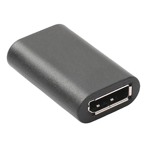 Adaptador Emenda DisplayPort Fêmea Fêmea Preto
