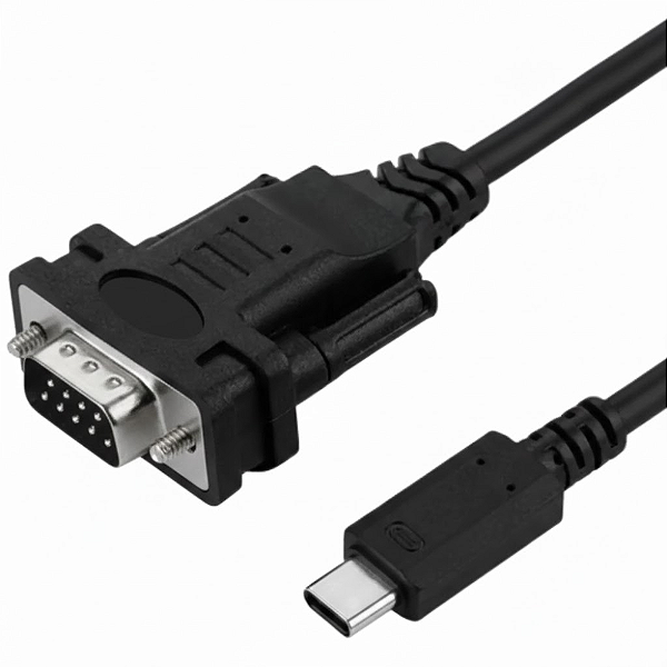 Cabo USB Tipo-C para Serial RS232 DB9 (9 Pinos)