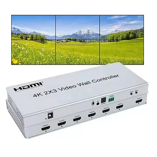 Controlador de Vídeo Wall 2x3 HDMI FULL 4K