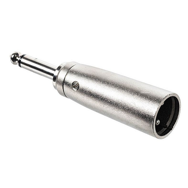 Adaptador P10 Mono Macho para XLR macho