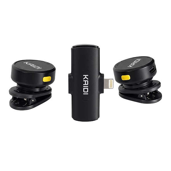 Microfone Duplo de Lapela Lightning Wireless KMF4-A