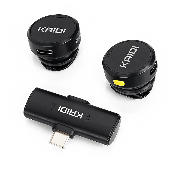 Microfone Duplo de Lapela USB-C Wireless KMF4-C
