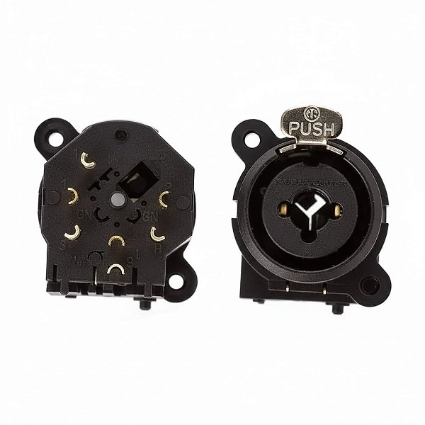 Conector Combo XLR + P10 de Painel