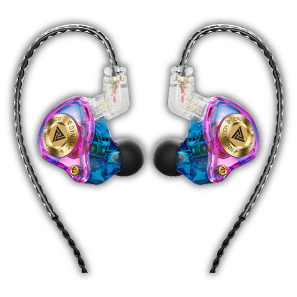 Fone In-Ear QKZ ENZO PRO Azul Translúcido