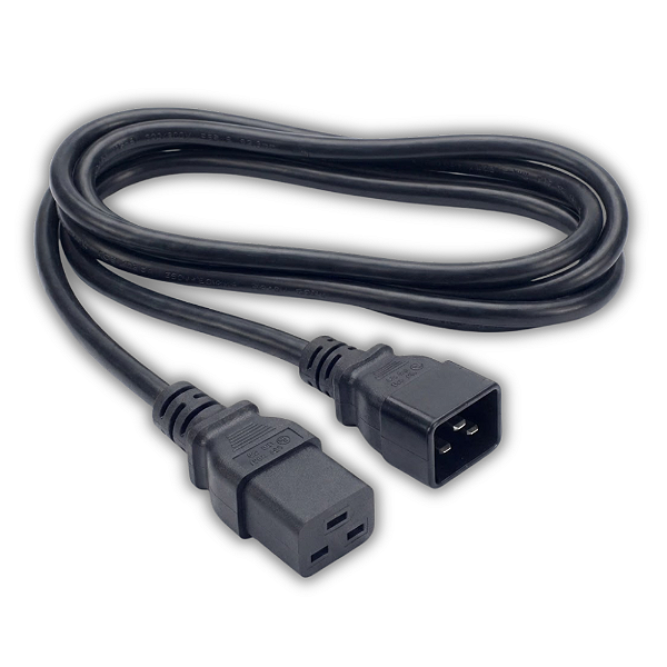 Cabo de Força C19 macho para C20 fêmea 16A - 1,8mts