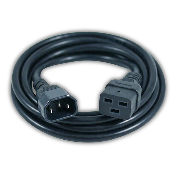 Cabo de Força C13 macho/10A para C19 fêmea/16A - 1,8mts