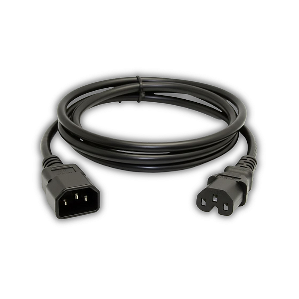 Cabo de Força C13 macho/10A para C15 Fêmea/10A - 1,8mts