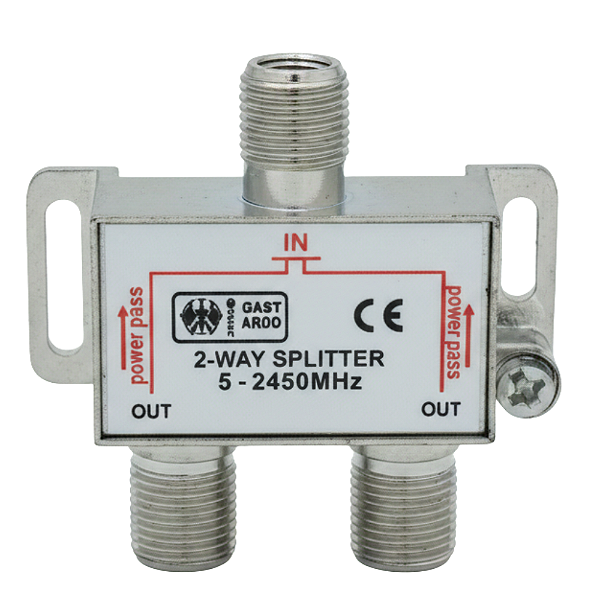 Divisor de Sinal Coaxial 1 Entrada para 2 Saídas