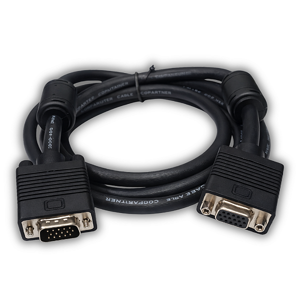 Cabo Extensor VGA/SVGA Macho Fêmea com Filtro 2 Metros