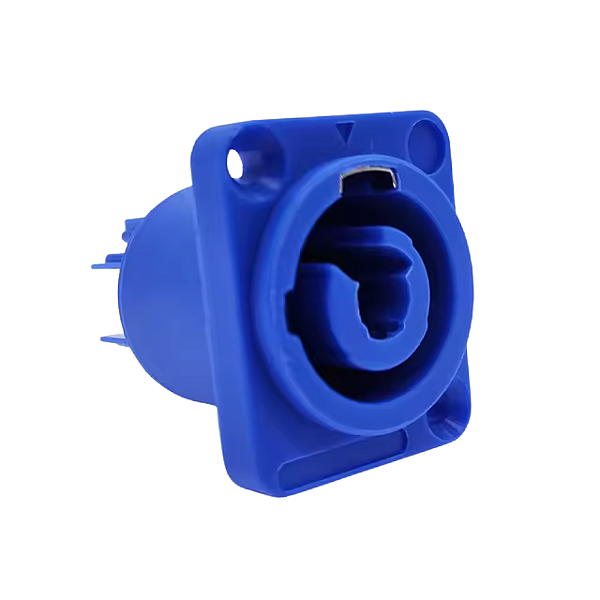 Conector Powercon Fêmea Painel 20a Azul