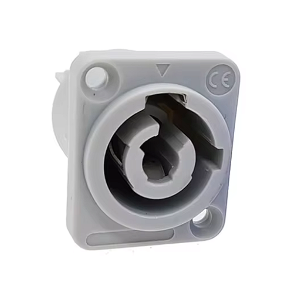 Conector Powercon Fêmea Painel 20a Cinza