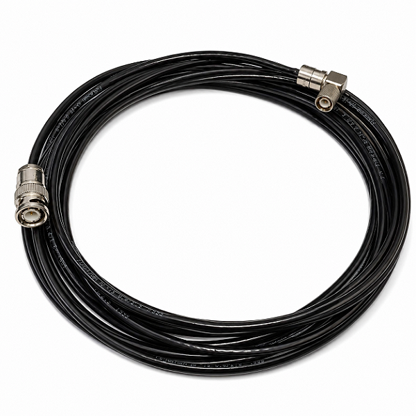 Cabo Coaxial RF75 IEC 90 graus para BNC 5M