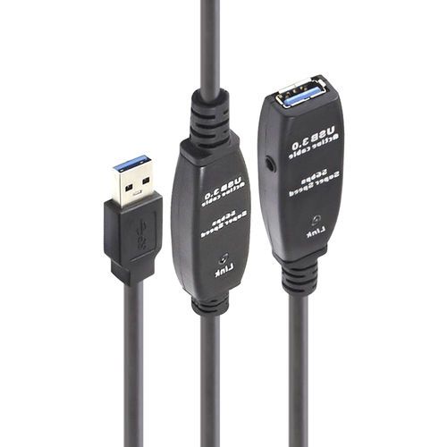 Cabo Extensor USB 3.0 Ativo com Repetidor de Sinal 15 metros