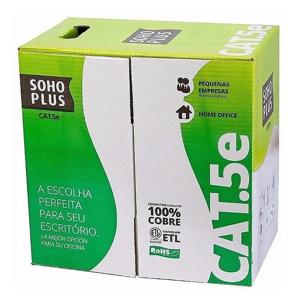 Cabo de Rede Cat5e SohoPlus Furukawa Azul cx 305 metros