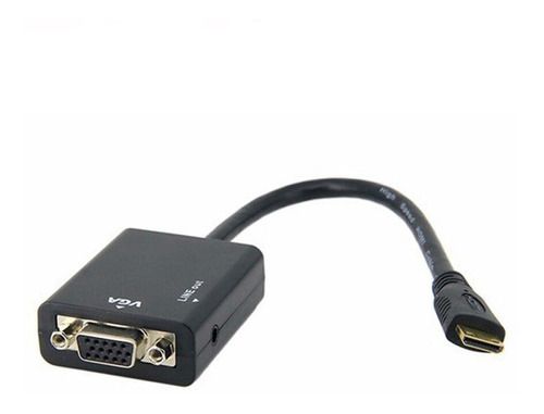 Cabo Conversor MINI HDMI para VGA com Áudio