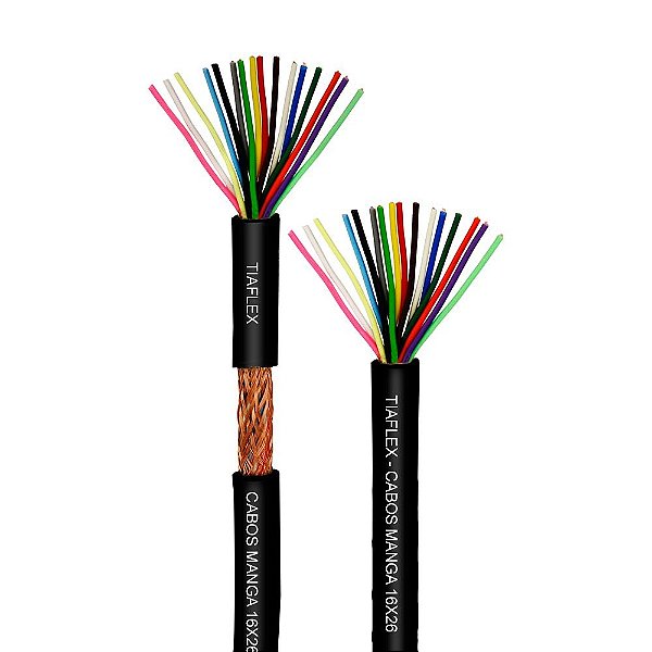 Cabo Manga Tiaflex 16 x 26 AWG com Blindagem