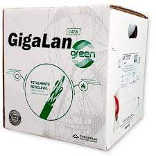 Cabo de Rede Cat6 Furukawa Gigalan Green caixa 305 metros - Branco