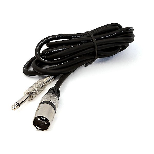 Cabo P10 para XLR Macho - por Metro