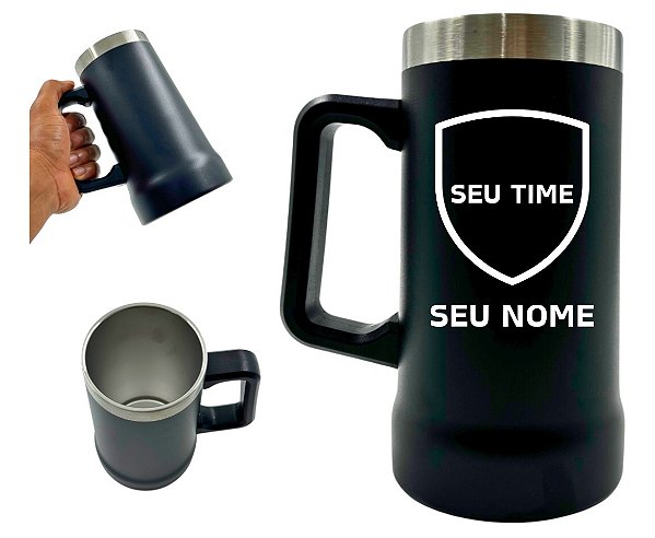 Caneca Térmica 700ML Personalizada Time Logo Brinde