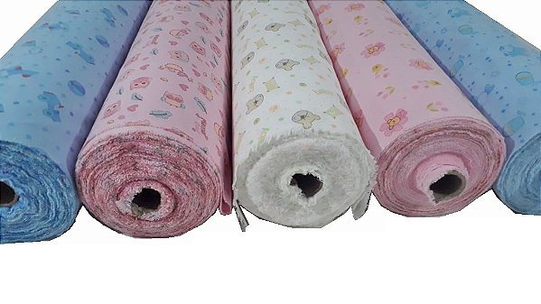Tecido flanelado estampado 10mts X 80cm