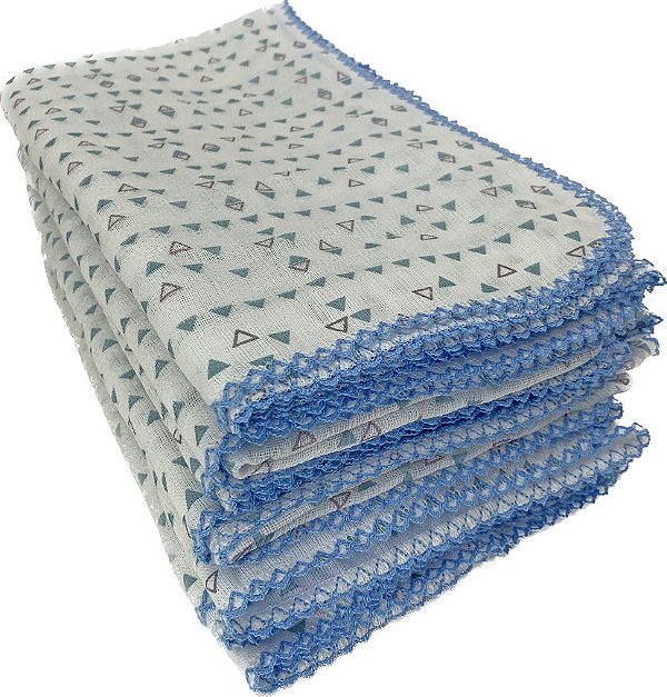 Toalha Fralda Avulsa Cremer Estrela 70x120cm com Crochê