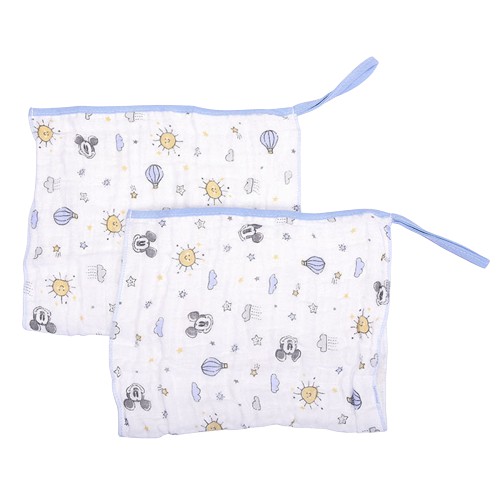 Pacote com 2 Pano de Boca Soft Mickey 20x40cm