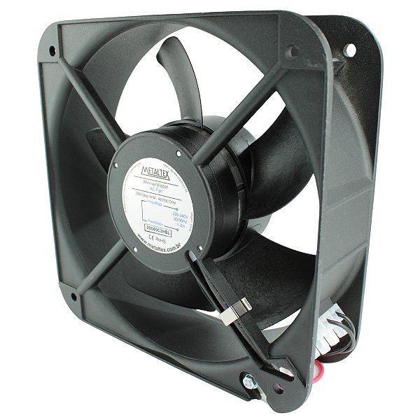 20060C2HBL | Ventilador Cooler 200x200x60mm 220vca | Metaltex