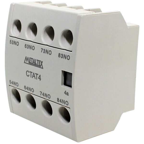 CTAT4-40 | Bloco Contato Auxiliar Frontal 4na para Uso Em Contator Ct9 a 85 | Metaltex