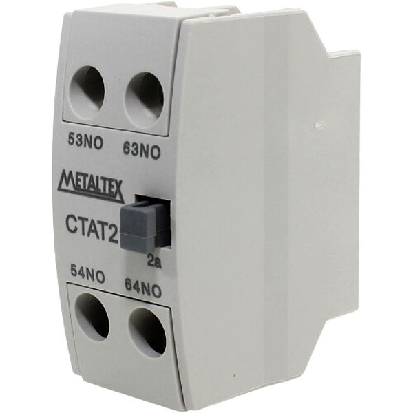 CTAT2-20 | Bloco Contato Auxiliar Frontal 2na para Uso Em Contator Ct9 a 85 | Metaltex