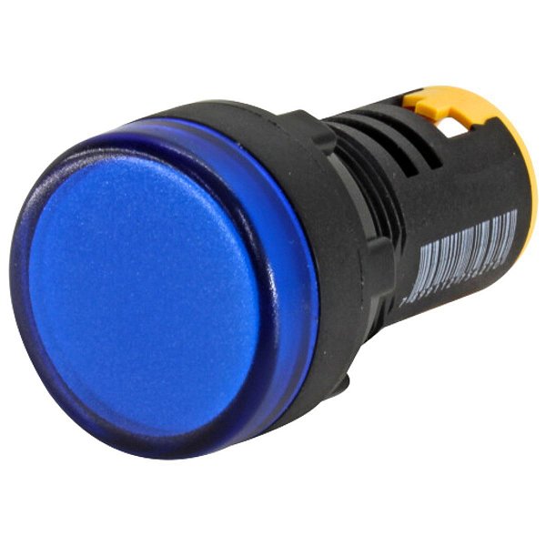 L20-AR9-BLP | Sinaleiro Led 22mm - 12vcc/vca - Azul | Metaltex