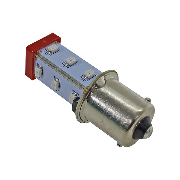 S15-L57R | Led P/soquete Ba15s 24v - Vermelho | Serve para Torres Tpsl4/Tpss6/Tpsf6/Tpws | Metaltex