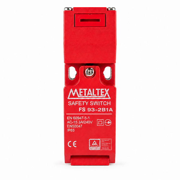 FS93-2B1A | Chave Fim de Curso de Segurança - 2NF+1NA | Metaltex