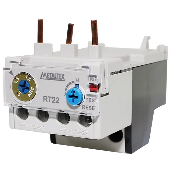 Relé Térmico RT22 Metaltex | 5 Modelos de 1 a 22 A