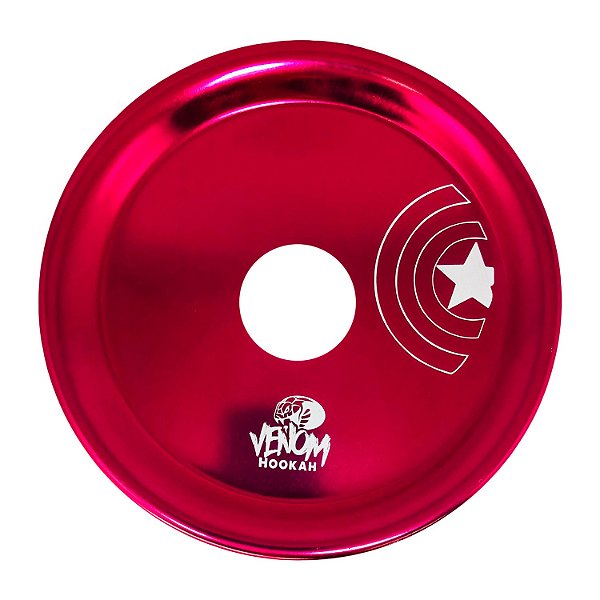 Prato Venom Capitão América Vermelho