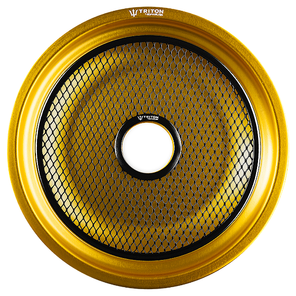 Prato Triton Dourado Fosco com Tela