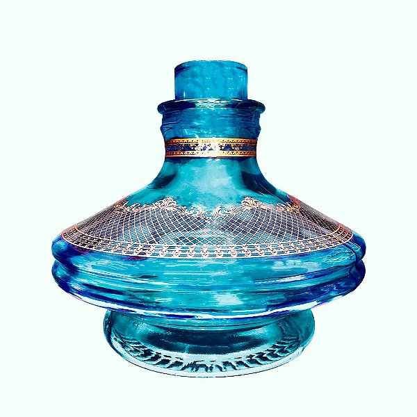 Vaso Chama Aladin Renda Pequeno Azul